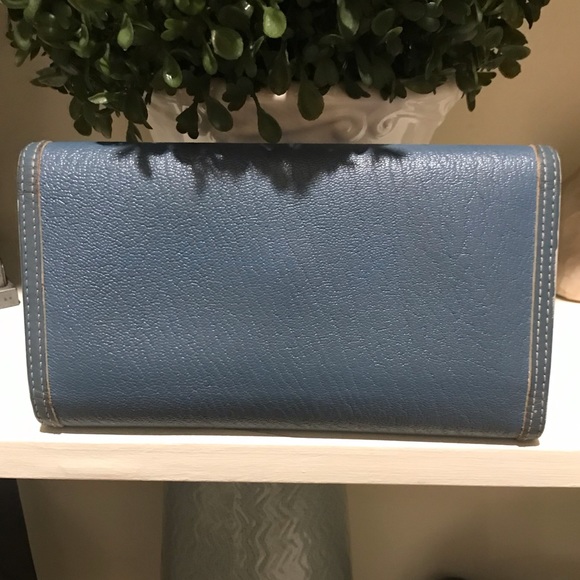 💯 Auth Louis Vuitton Blue International Wallet - Picture 2 of 8